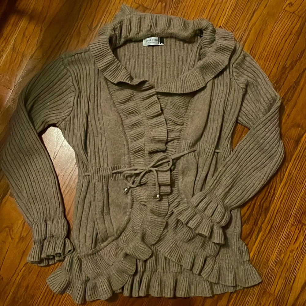 Y2K Ruffled Cardigan